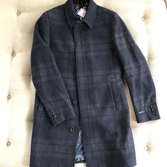 Ted Baker Dudno Oversize Check Wool 